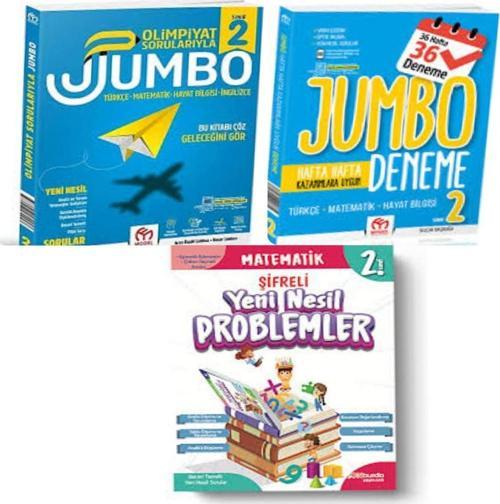 2. Sınıf Olimpiyat Sorularıyla Jumbo Soru Bankası+Tüm Dersler Deneme  Ve Problemler Kitabı