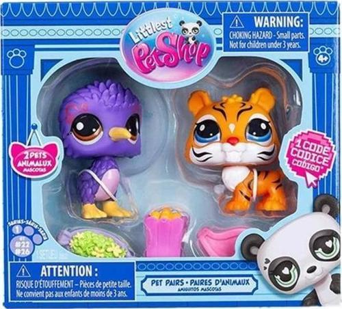 Littlest Pet Shop Minişler 2 li Kaplan ve Kuş Figür Seti 00528