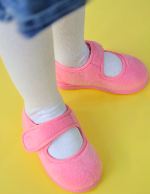 Gülkurusu Kız Çocuk Cırt Cırtlı Babet Panduf-F-741