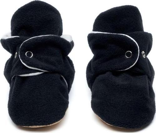 Kaydırmaz Tabanlı Pamuk Astarlı Çıtçıtlı Siyah Panduf