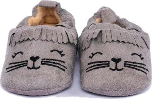 Nakışlı Patik Gri