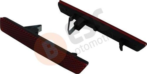 Fiat Doblo MK2 Opel Combo D için Arka Tampon Reflektörü Sağ Sol 51810677, 51810678