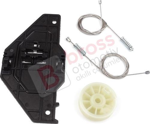 Peugeot Partner Mk2 Tepee Için Ön Sağ Cam Kriko Seti 9222eq