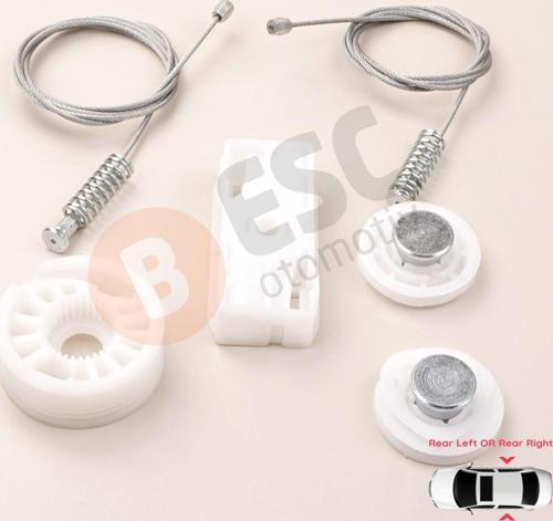 Ford Mustang Convertible 2005-2009 için Arka Cam Kriko Tamir Seti