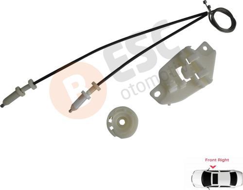 Hyundai H 1 Starex 1 için Ön Sağ Cam Kriko Tamir Seti 824024A000