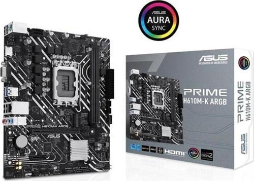 Prime H610M-K D4 Argb 3200Mhz Ddr4 Soket 1700 M.2 Hdmı D-Sub Matx Intel Anakart