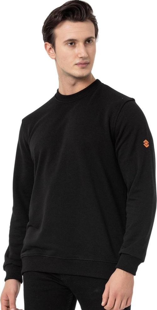 Bisiklet Yaka Siyah Erkek Sweatshirt M1515TS