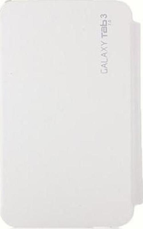 Samsung Galaxy Tab 3 T210 7" Yan Kapaklı Standlı Kılıf Beyaz