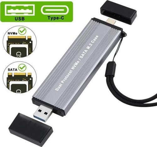 TYPE C USB 3.1 NVME M2 SSD ALÜMİNYUM DİSK KUTUSU