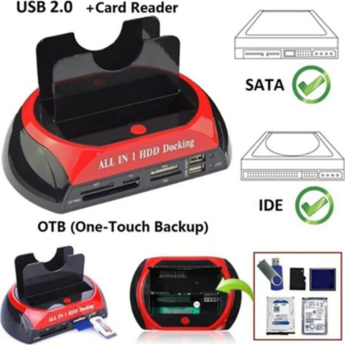 USB 2.0 HARDDİSK DOCKİNG - KART OKUYUCU - HDD KLONLAMA IDE SATA KOPYALAMA
