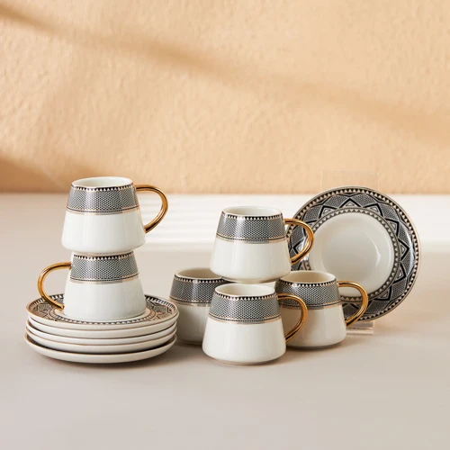 Globe 6 Kişilik Kahve Fincan Takımı 80 ml
