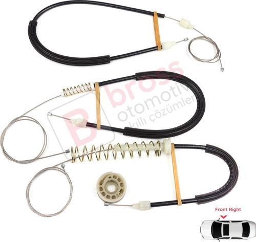 BMW F06 için Ön Sağ Cam Kriko Tamir Seti 7275398