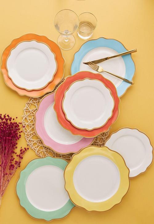 Rainbow Porselen 12 Parça 6 Kişilik Yemek Takımı