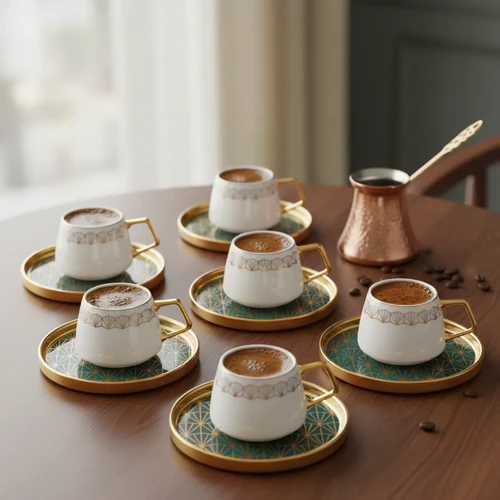 Verde 6 Kişilik Kahve Fincan Takımı 100 ml