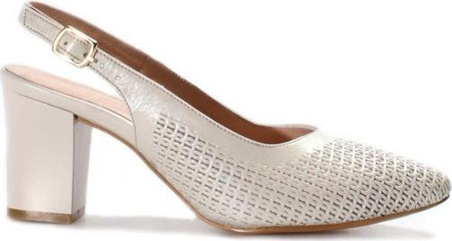 Hakiki Deri Kadın Kalın Topuklu Ayakkabı 064ZA360