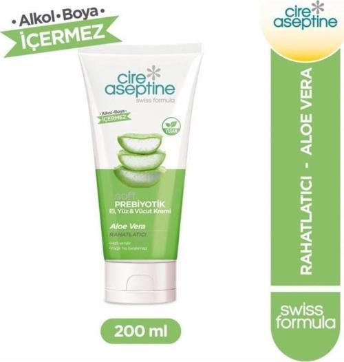 Soft Prebiyotik Aloe Vera El,Yüz ve Vücut Kremi 200 Ml