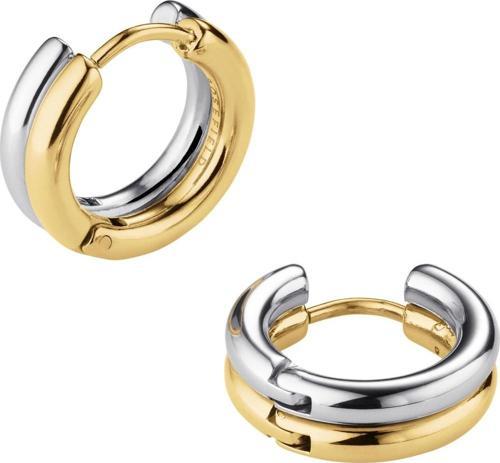 ROSEFIELD JED2G.J709 Çift Tonlu 2 Yönlü Çemberli Altın Renkli Çelik Küpe