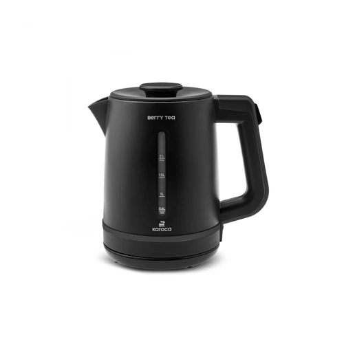 Berry Tea XL 2 in 1 Çelik Demlikli Çay Makinesi ve Kettle Shiny Black