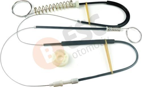 Audi TT MK1 1998-2006 İçin Ön Sol Kapı Cam Mekanizması Tamir Seti