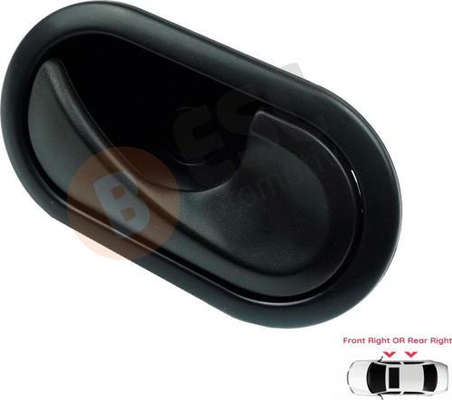 EDP96 Renault Megane MK2 İçin Ön veya Arka Sağ İç Kapı Kolu Siyah 8200028486