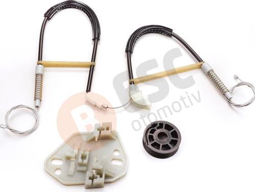 Ford Escort 1995-1999 İçin Sağ Ön Kapı Cam Kriko Tamir Seti 91AB1453C 91ABA23200BF