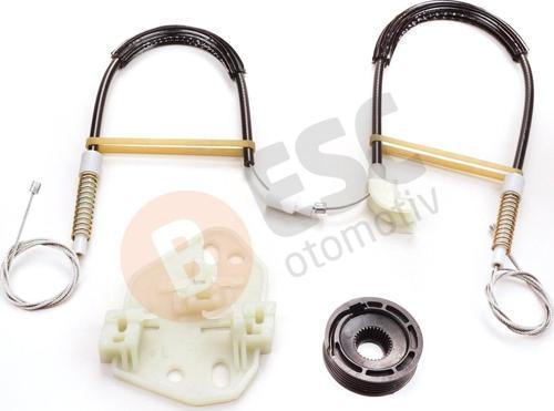 Ford Escort 1995-1999 İçin Sol Ön Kapı Cam Kriko Tamir Seti 91AB14A389C 91ABA23201BF