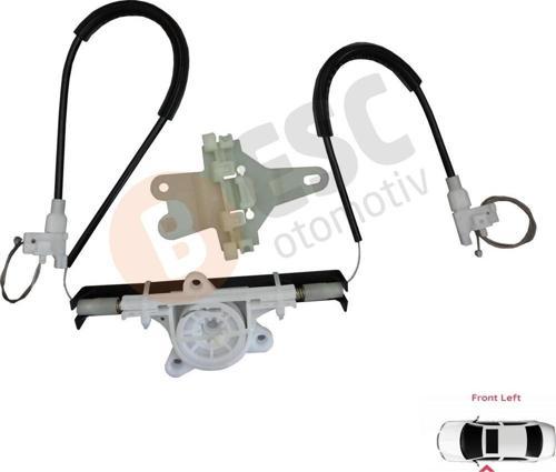 Nissan Terrano MK2 Ford Maverick W638 İçin Sol Ön Cam Kriko Tamir Seti 807010F015