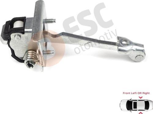 Peugeot 308 MK1 4/5 Kapı 2007-2013 İçin Arka Sağ veya Sol Kapı Gergi Yayı 9181.N3