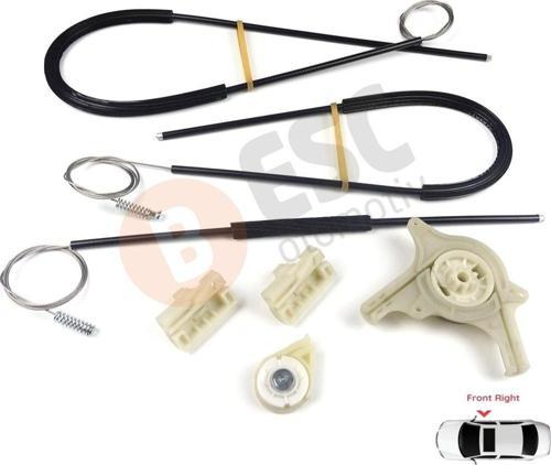 Mercedes Vito Viano Mixto MK2 W639 2003-2010 6397200146 İçin Ön Sağ Kapı Cam Kriko Tamir Seti