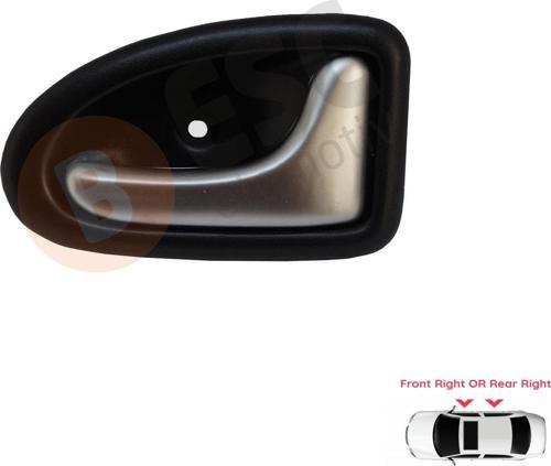 Renault Clio 2 Scenic 1 Trafic Logan 1 Daily 3 İçin Krom Siyah Sağ İç Açma Kapı Kolu 7700434717