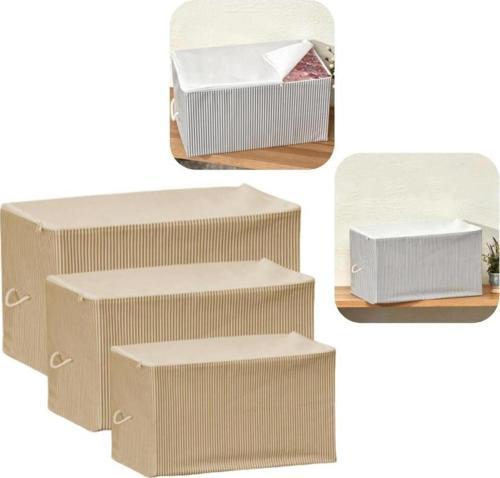 Fermuarlı Düzenleyici Midi Maxi Mega Hurç 3 Lü Set Sarı Çizgili