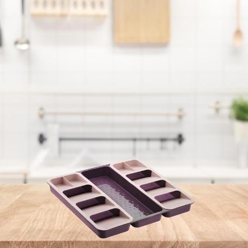 Smart Organizer Kaşıklık 3 Lü  Mor Pudra