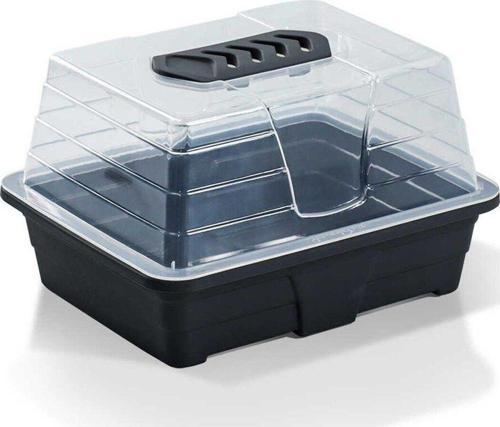 Mini Sera Tohum Fide Yetiştirme Seti 1,4 Litre Antrasit