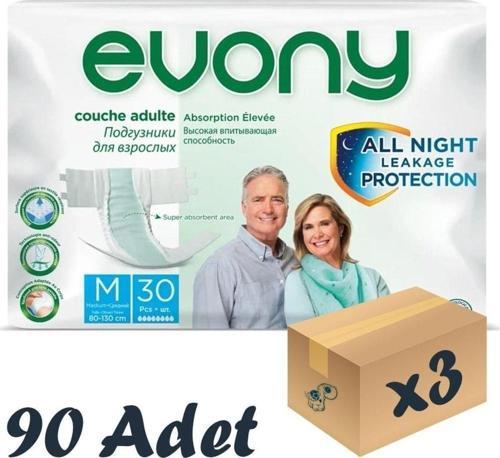 Bel Bantlı Yetişkin Hasta Bezi Medium 30'Lu 3 Paket 90 Adet