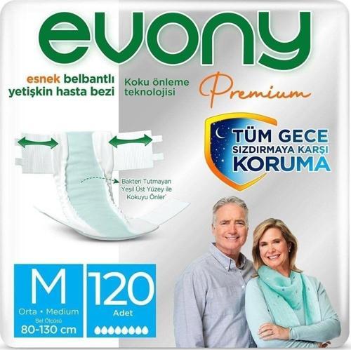 Belbantlı Premıum Yetişkin Hasta Bezi M Beden 120 Adet