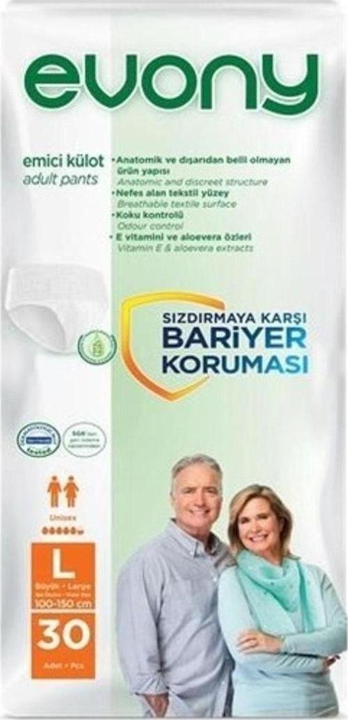 Emici Külot Büyük Large 5.5 Damla 30'Lu Hasta Bezi