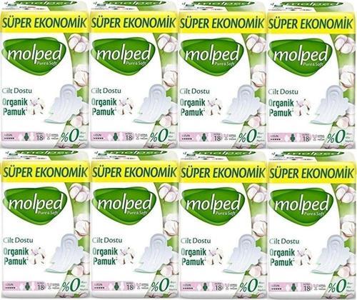 Pure-Soft Hijyenik Ped Süper Ekonomik Uzun 18 Li 8 Adet