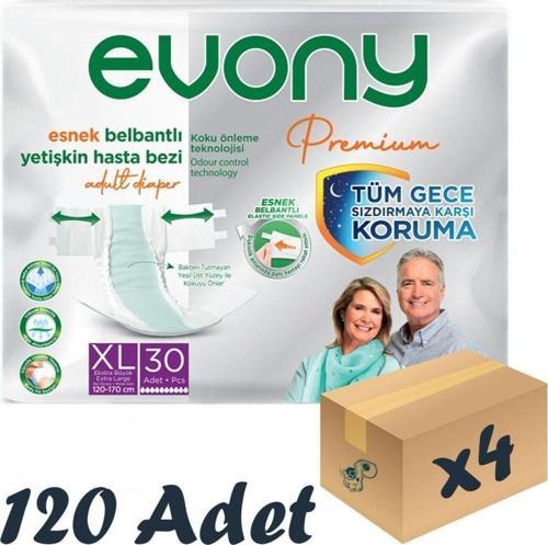Premium Esnek Belbantlı Yetişkin Hasta Bezi Xlarge 30’Lu 4 Paket 120 Adet