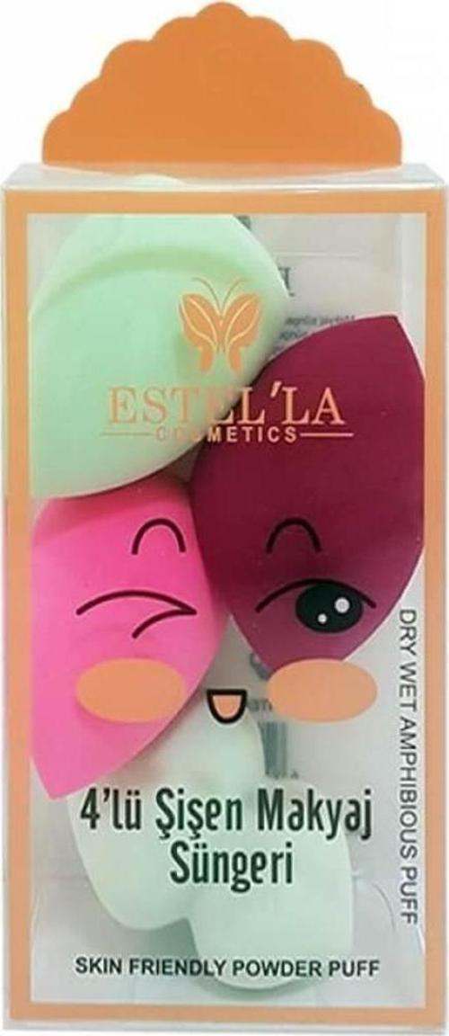 Estella 4 Lü Armut Makyaj Süngeri