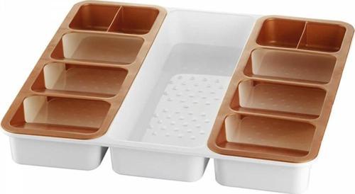 Follow Me Beyaz Bakır Smart Organizer Kaşıklık 3 Lü