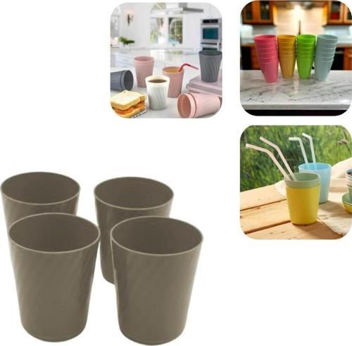 Çok Amaçlı Piknik Kamp Seyahat Bardak 4 Lü Cappuccino