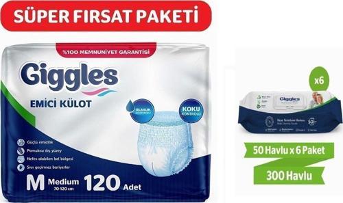 Yetişkin Emici Külot Bez Orta Boy (Medium) 30'Lu 4 Paket 120 Adet