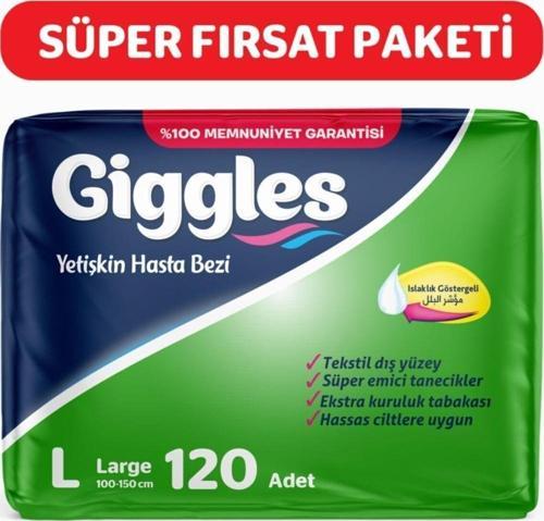 Yetişkin Hasta Bezi Large 30 Lu 4 Paket 120 Adet