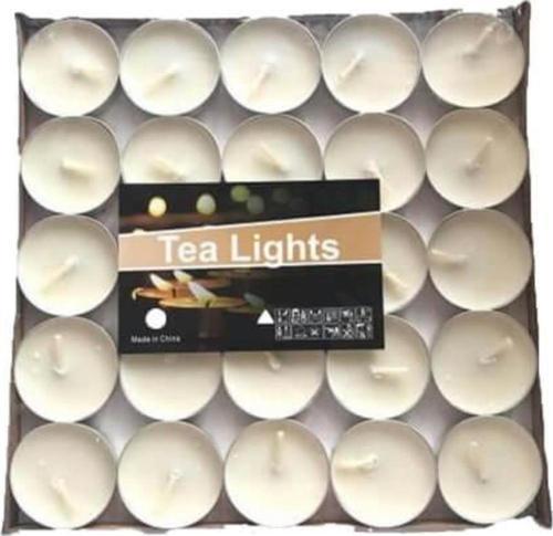 Tea Lights Mum 50 Li Paket Beyaz