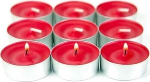Tealight Kırmızı Mum 100 lü Paket