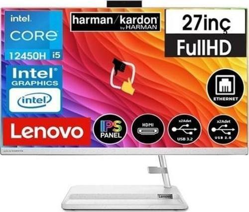 Ideacentre Aıo 3 27IAP7 Intel Core I5 12450H 16GB 2tb SSD Windows 11 Pro 27'' Fhd All In One Bilgisayar Snertech