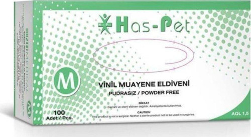 Vinil Muayene Eldiveni Pudrasız Beyaz M-100 Adet