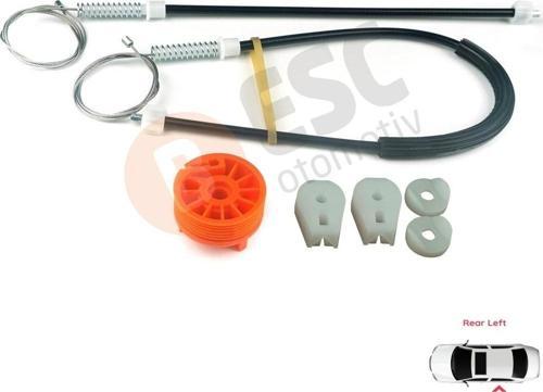 Peugeot 307 3B 2003-2009 Cabriolet Convertible 922393 İçin Elektrikli Arka Sol Cam Kriko Tamir Seti