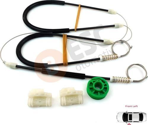 Audi A4 S4 RS4 B5 8D2 8D5 1994-2002 4/5 Kapı 8D0837461 İçin Elektrikli Ön Sol Cam Kriko Tamir Seti
