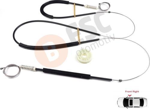 Audi Q7 MK1 4L 4LB 2006-2015 5-Kapı SUV 4L0837462 İçin Elektrikli Ön Sağ Cam Kriko Tamir Seti